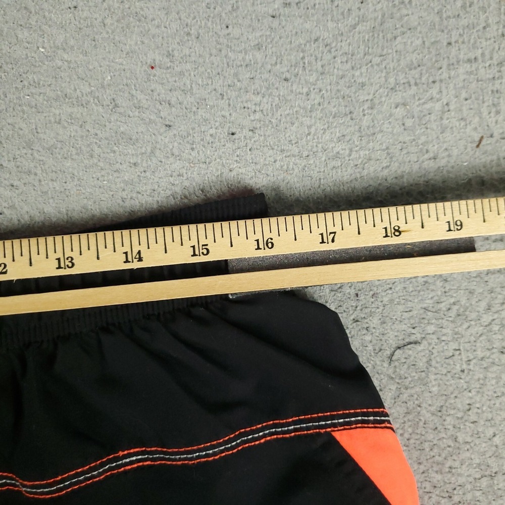 Nike Shorts Mens XL Black Swoosh Lace Tie Beach Board Swim Trunks - Picture 5 of 7
